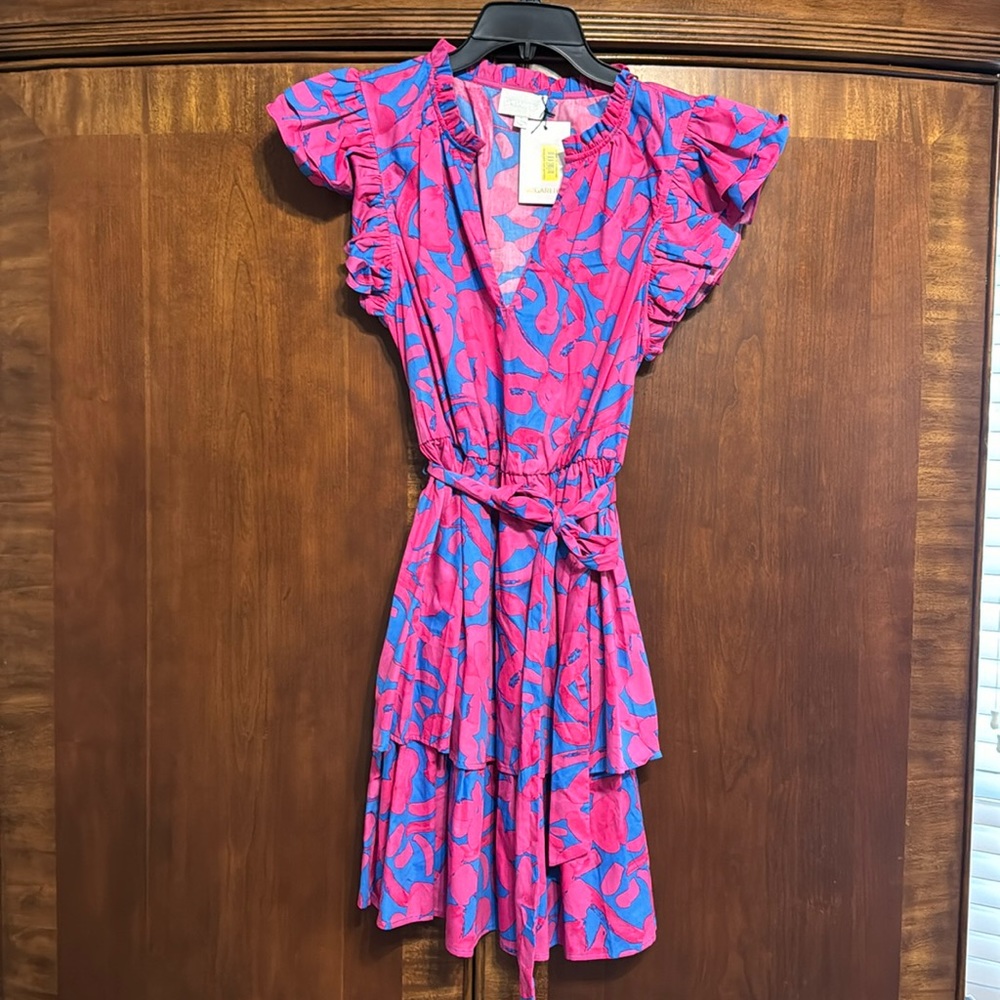 Sugar lips Yeraldi Berry Marisol Tiered Mini Dress